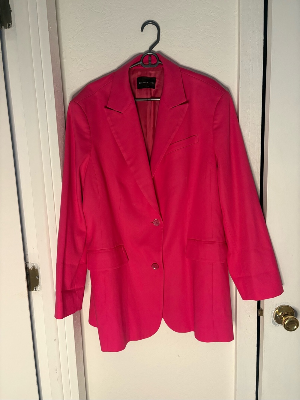 Aritzia Babaton Women's Hot Pink Blazer Jacket